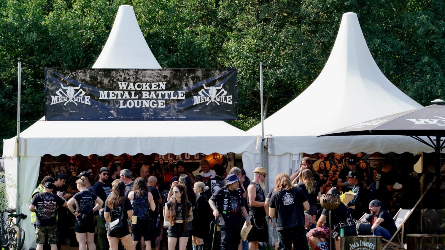 The Wacken Metal Battle Lounge tent
