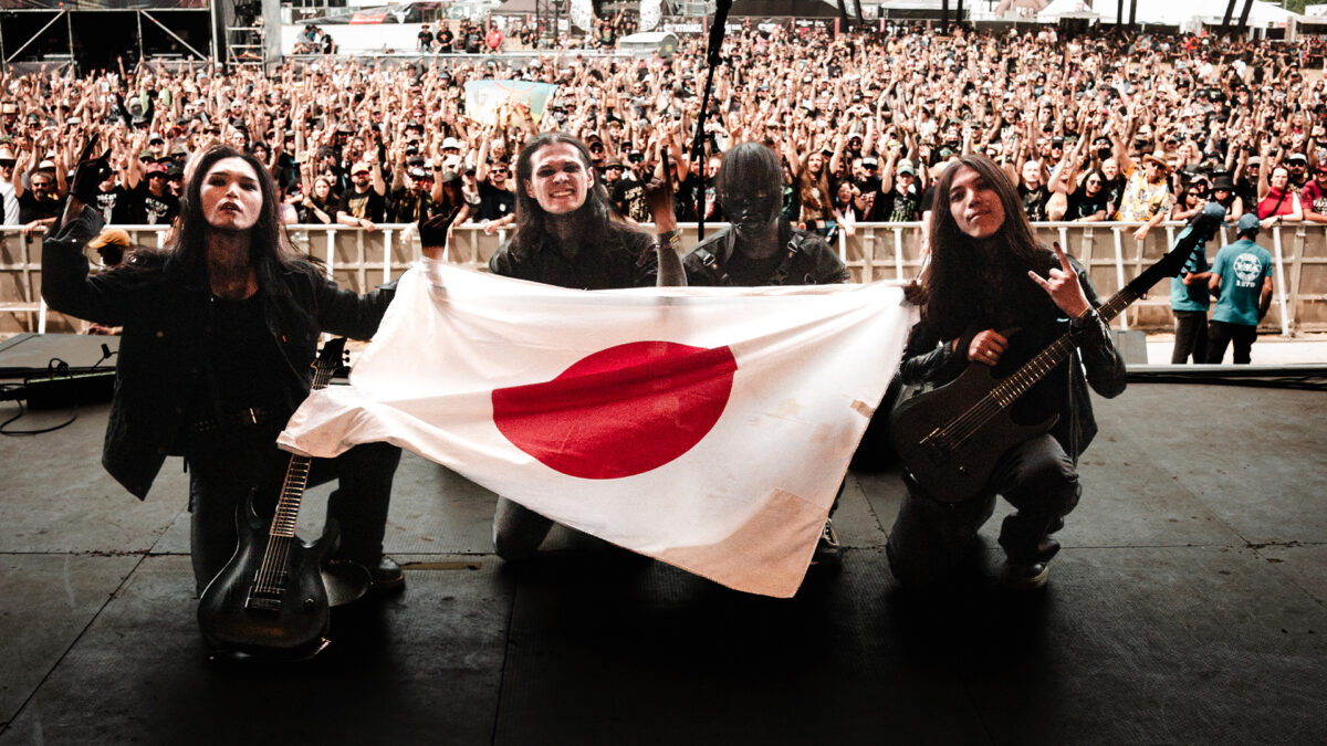 Given By The Flames on stage at Wacken Open Air